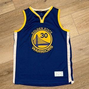 Golden State jersey/Steph Curry/Blue, White, Gold